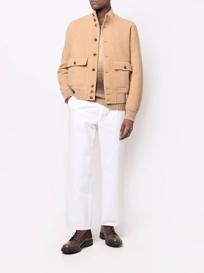 Ralph Lauren button-up funnel neck jacket outlook