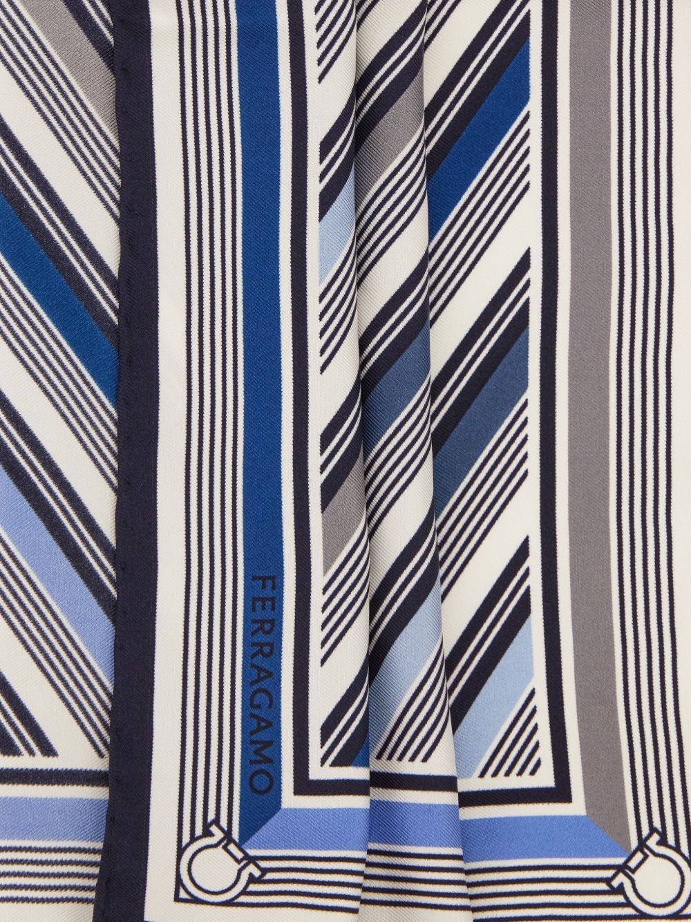 striped silk pocket square - 2