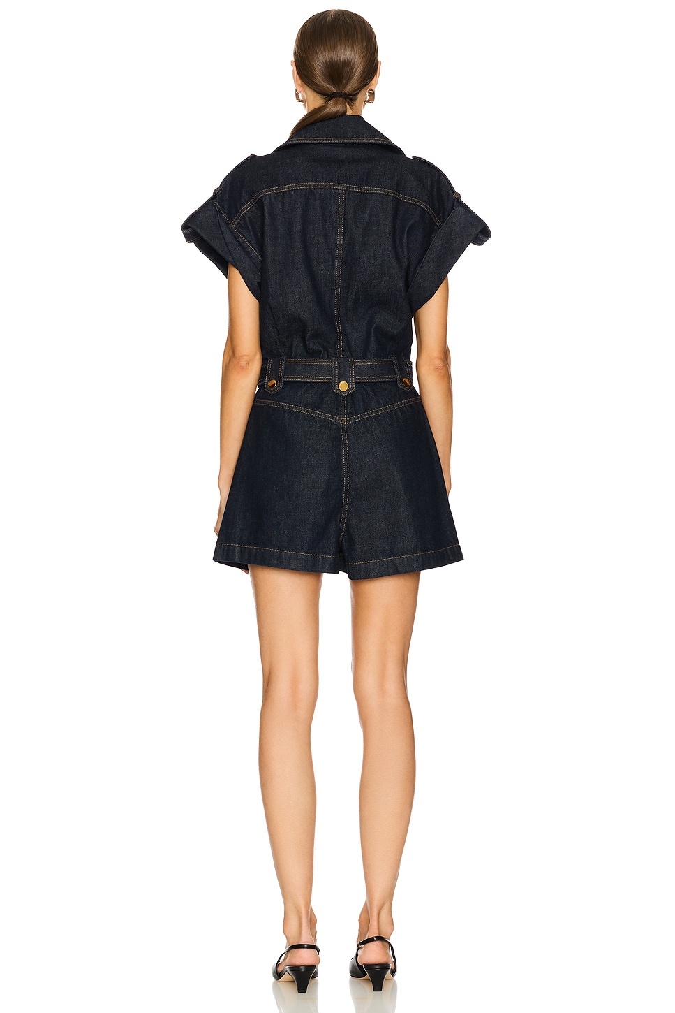 Crush Denim Playsuit - 3