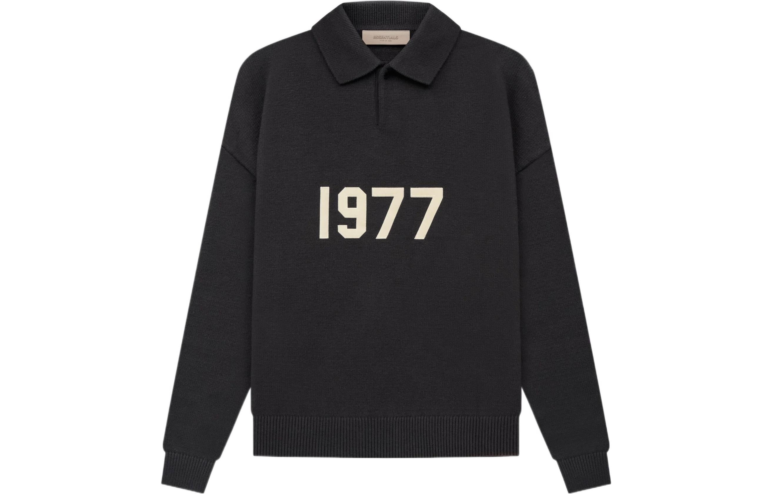 Fear of God Essentials SS22 Knit LS 1977 Polo Shirt 'Iron' FOG-SS22-143 - 2