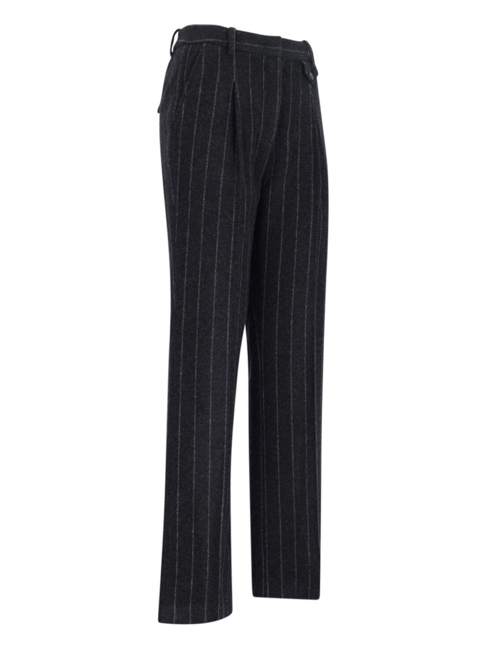 pinstripe-pattern tailored trousers - 3