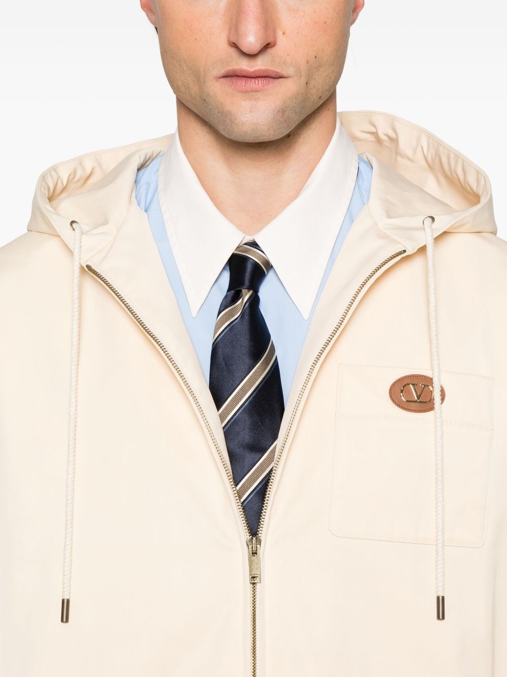VLogo Signature hooded jacket - 5