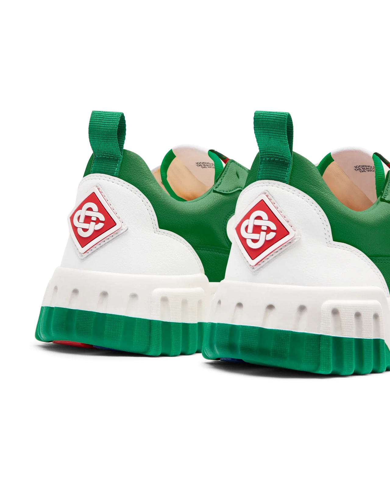 Mens The Court Green & White Sneaker - 10