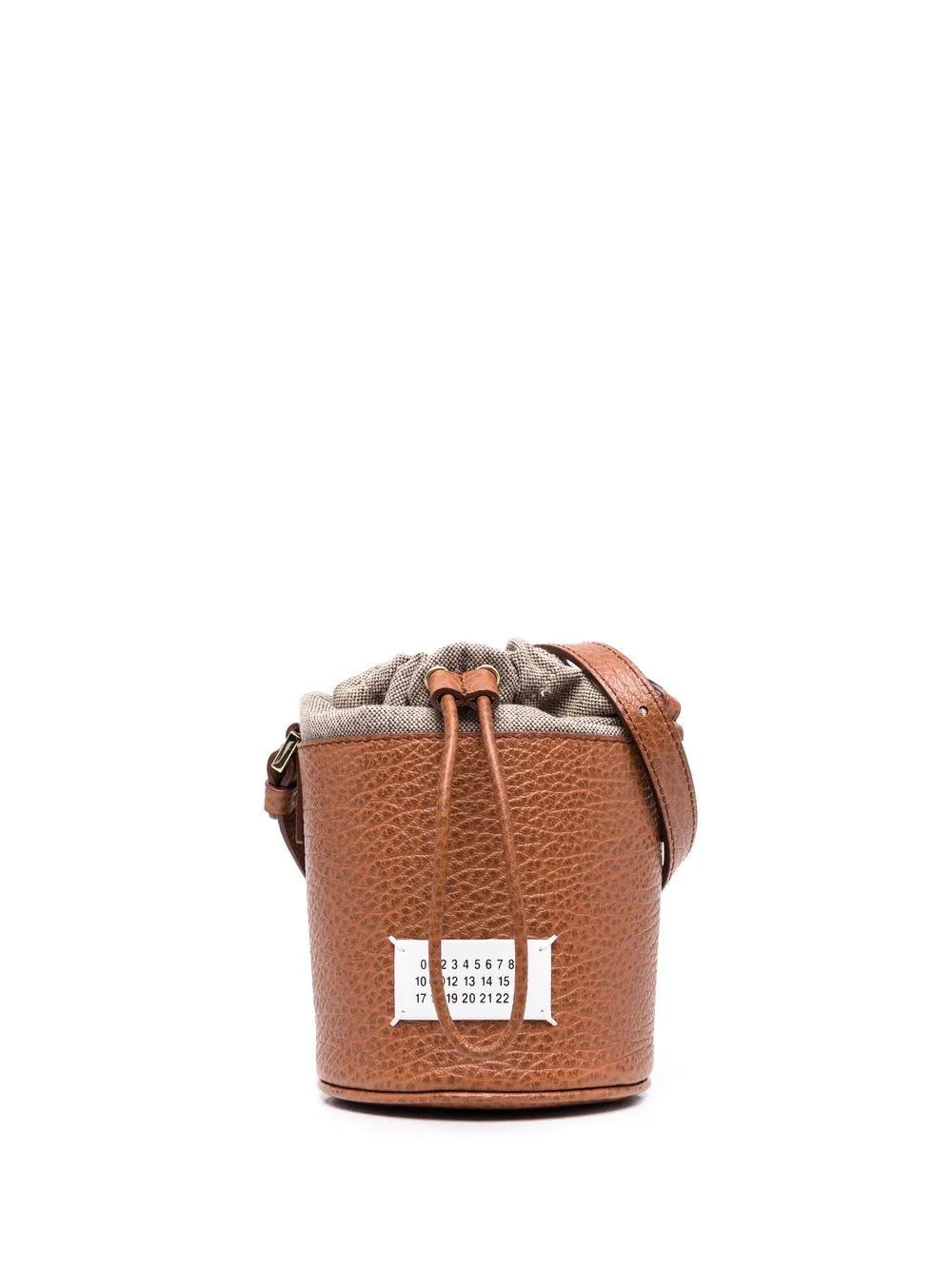 mini 5AC leather bucket bag - 1