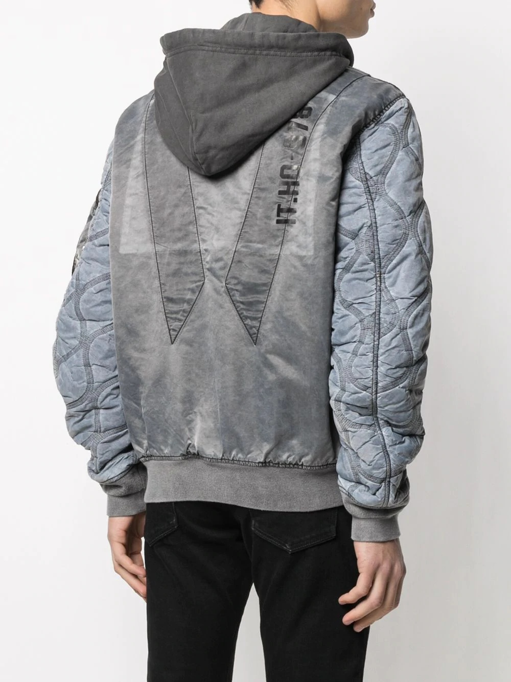 stonewash bomber jacket - 4