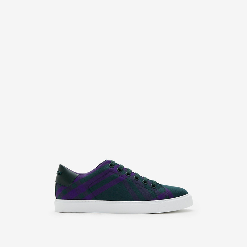 Check Cotton Sneakers - 1