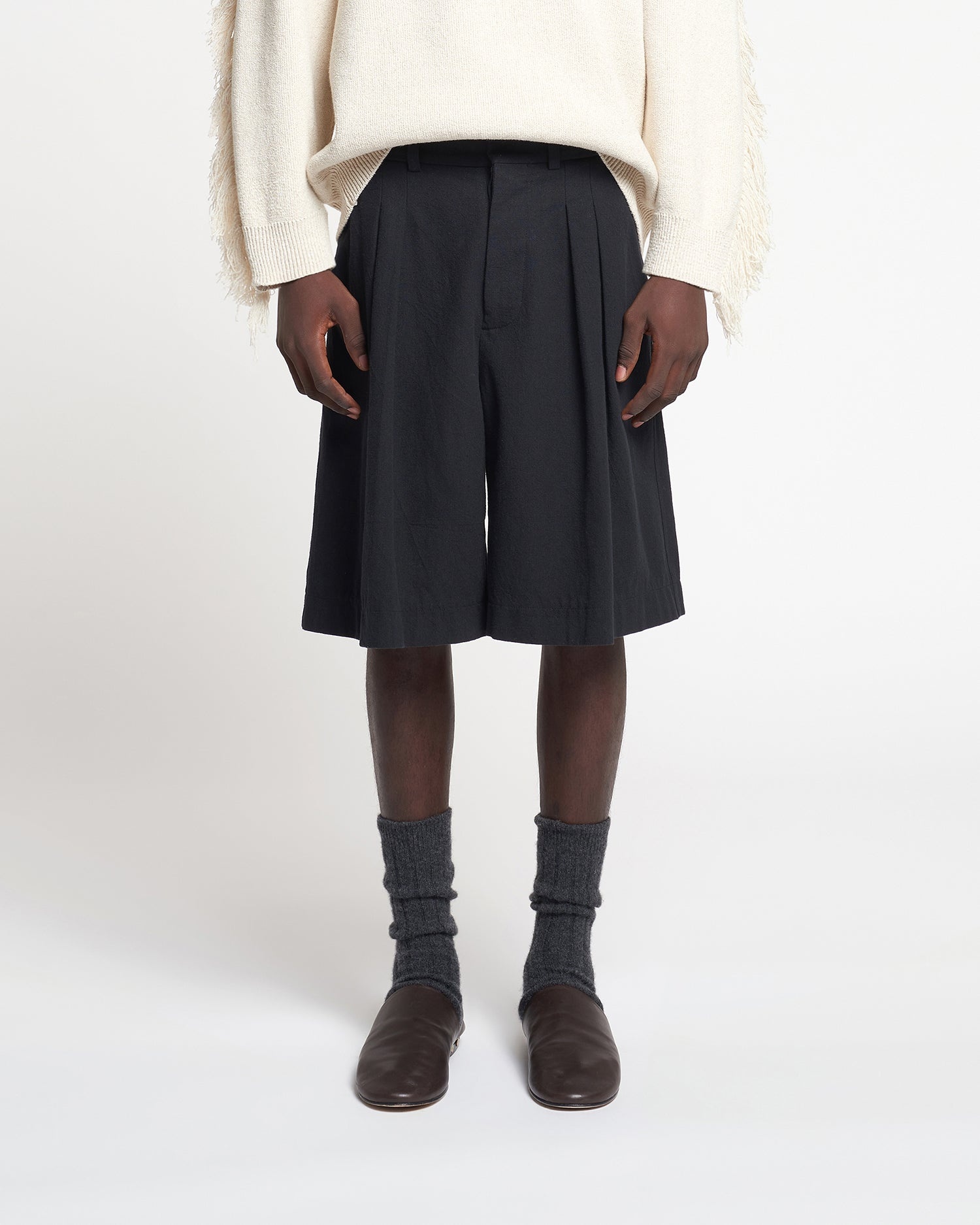 Washed-Canvas Shorts - 4