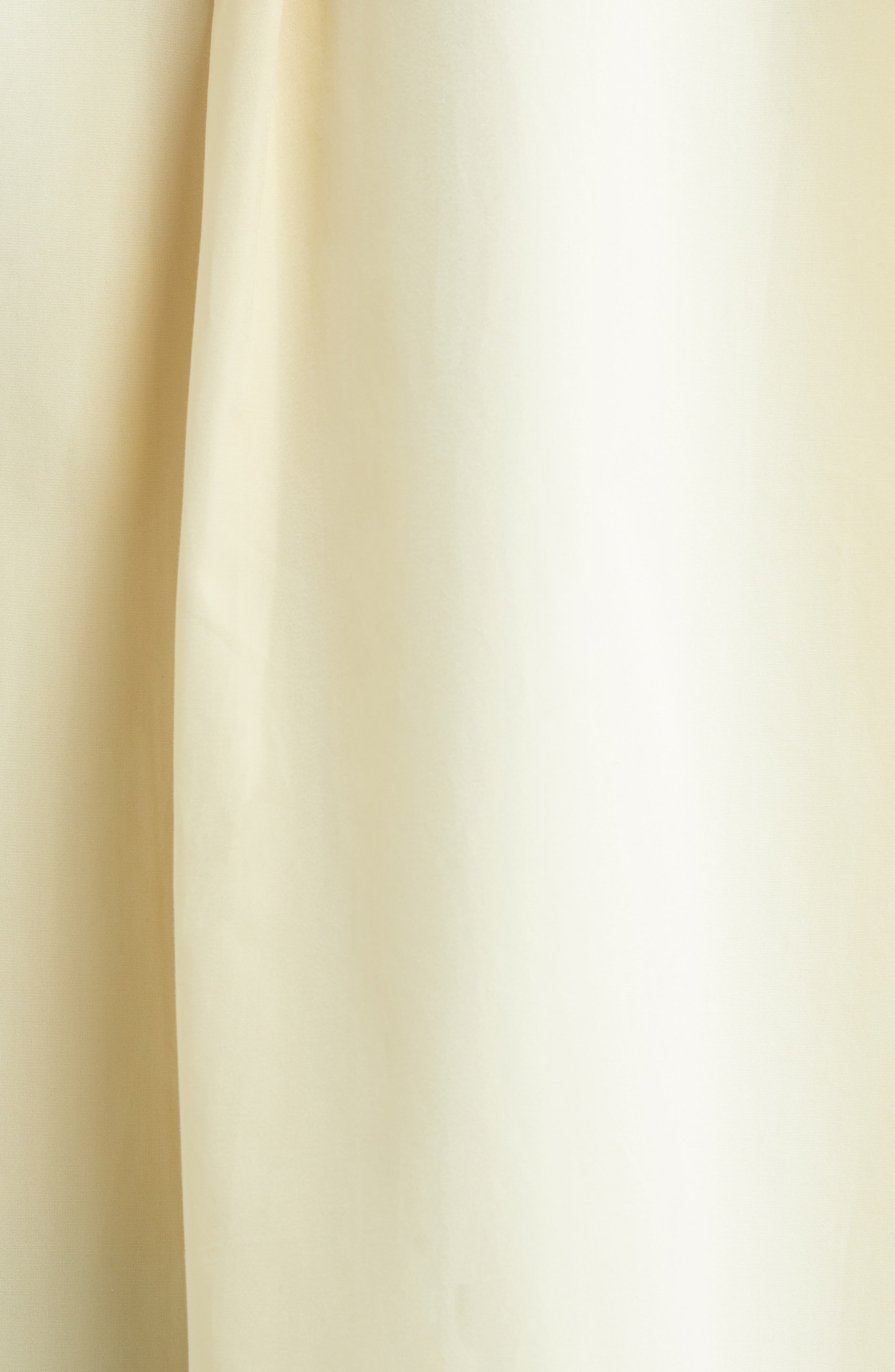 TOTEME Long Sleeve Organic Cotton Poplin Shirtdress in Straw at Nordstrom - 6