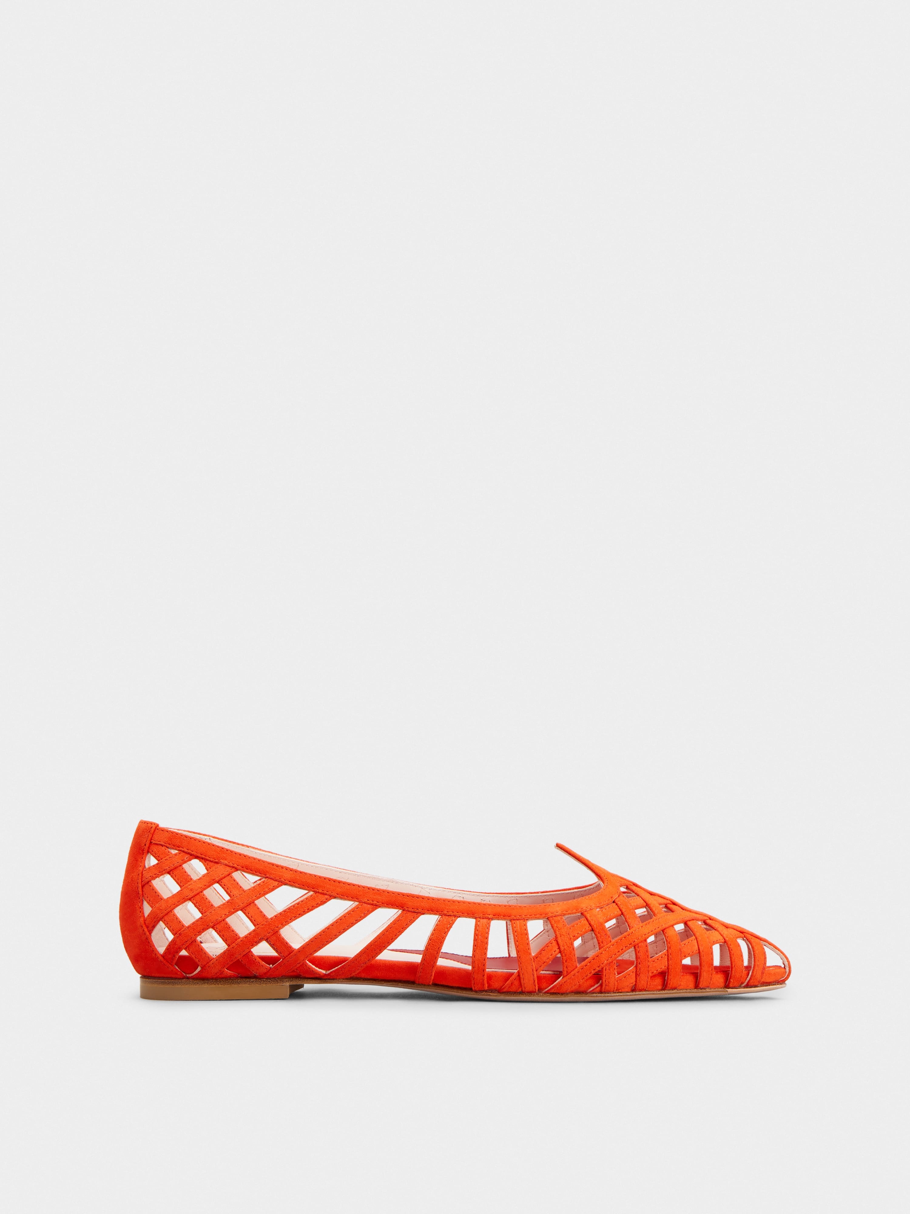 I Love Vivier Multistrap Ballerinas in Suede - 1