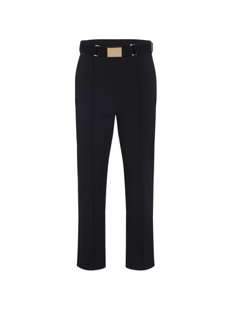 buckle belted trousers 1