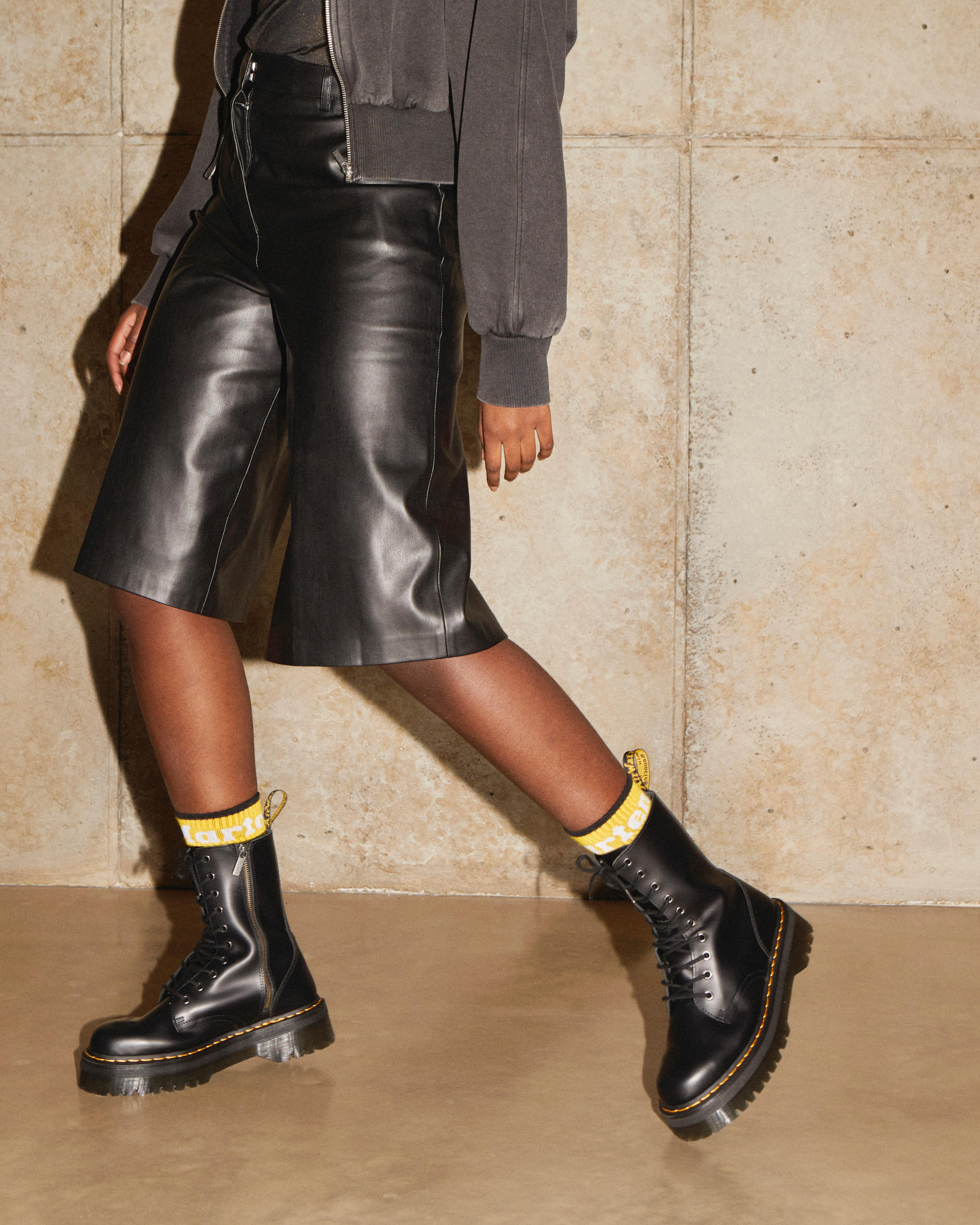 Jadon Hi Boot Smooth Leather Platforms - 3