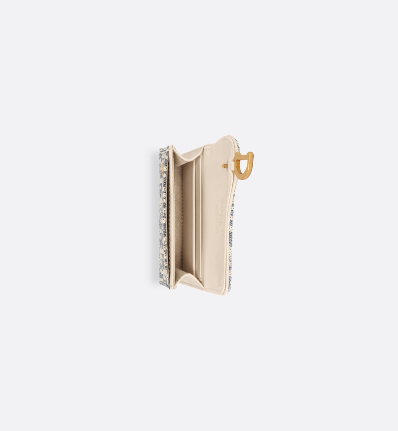 Dior Saddle Bloom Card Holder outlook