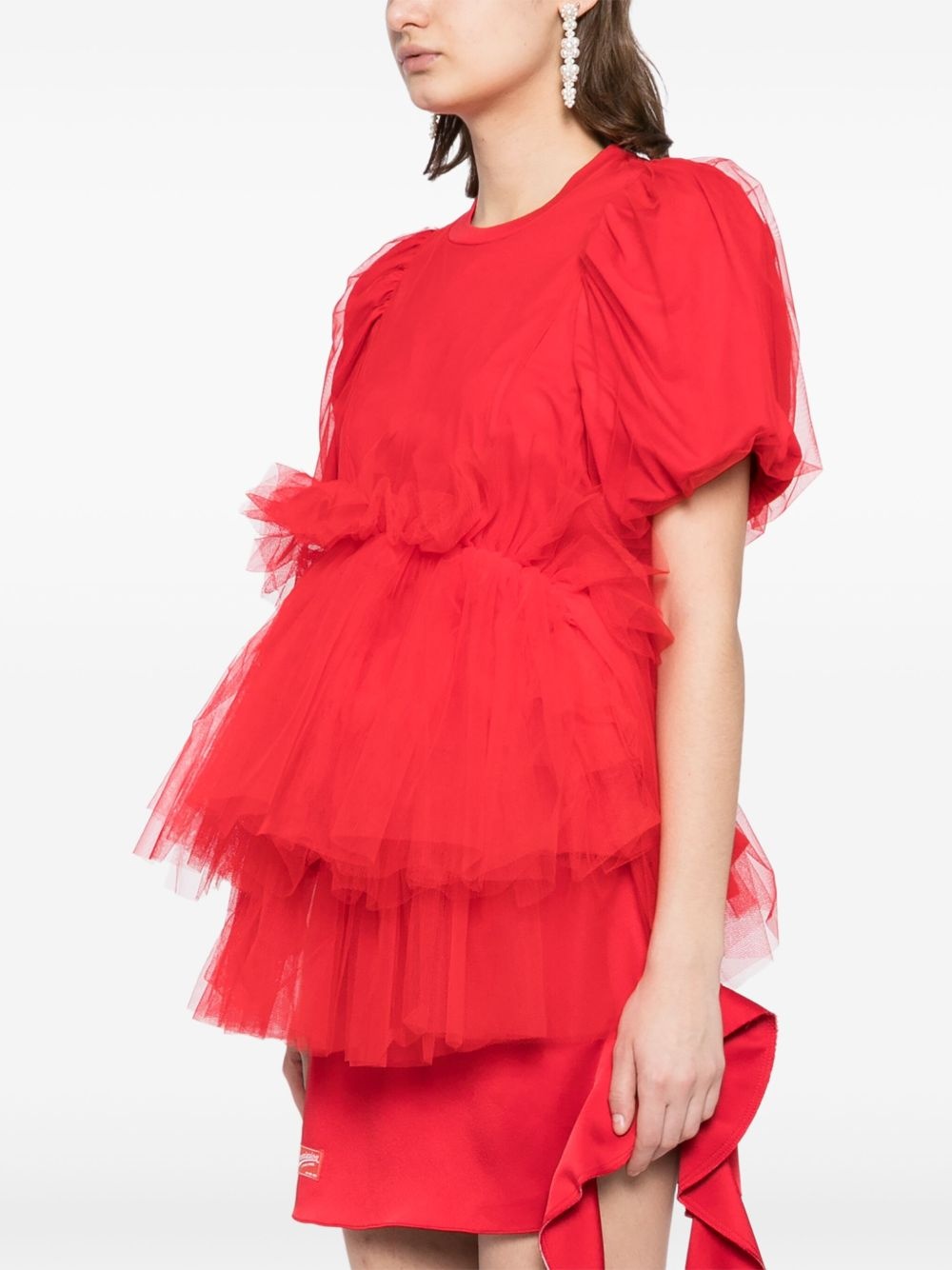 puff-sleeved T-shirt - 3