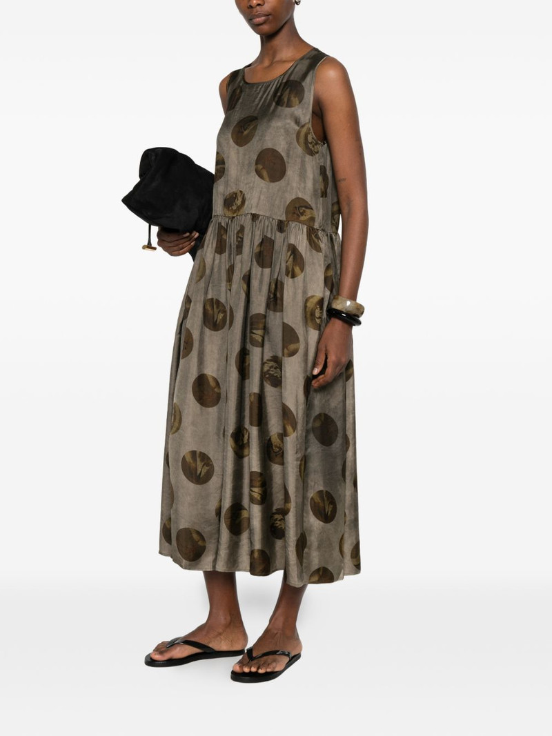 UMA WANG crew-neck midi dress outlook