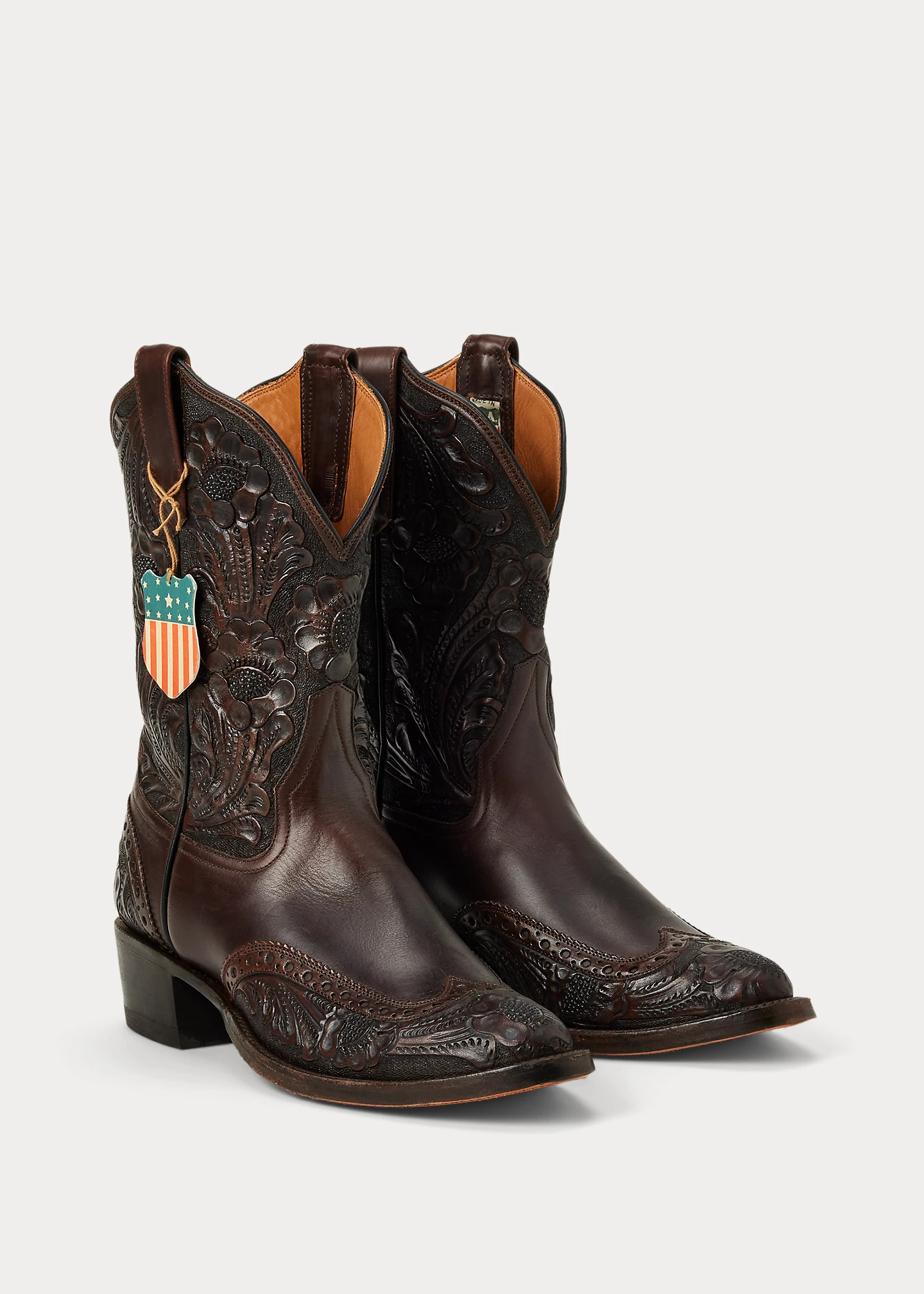 Plainview Hand-Tooled Leather Boot - 2