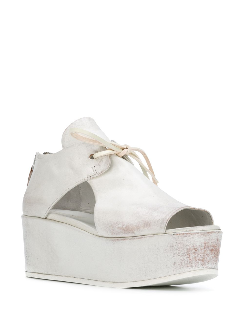 velvet platform sandals - 2