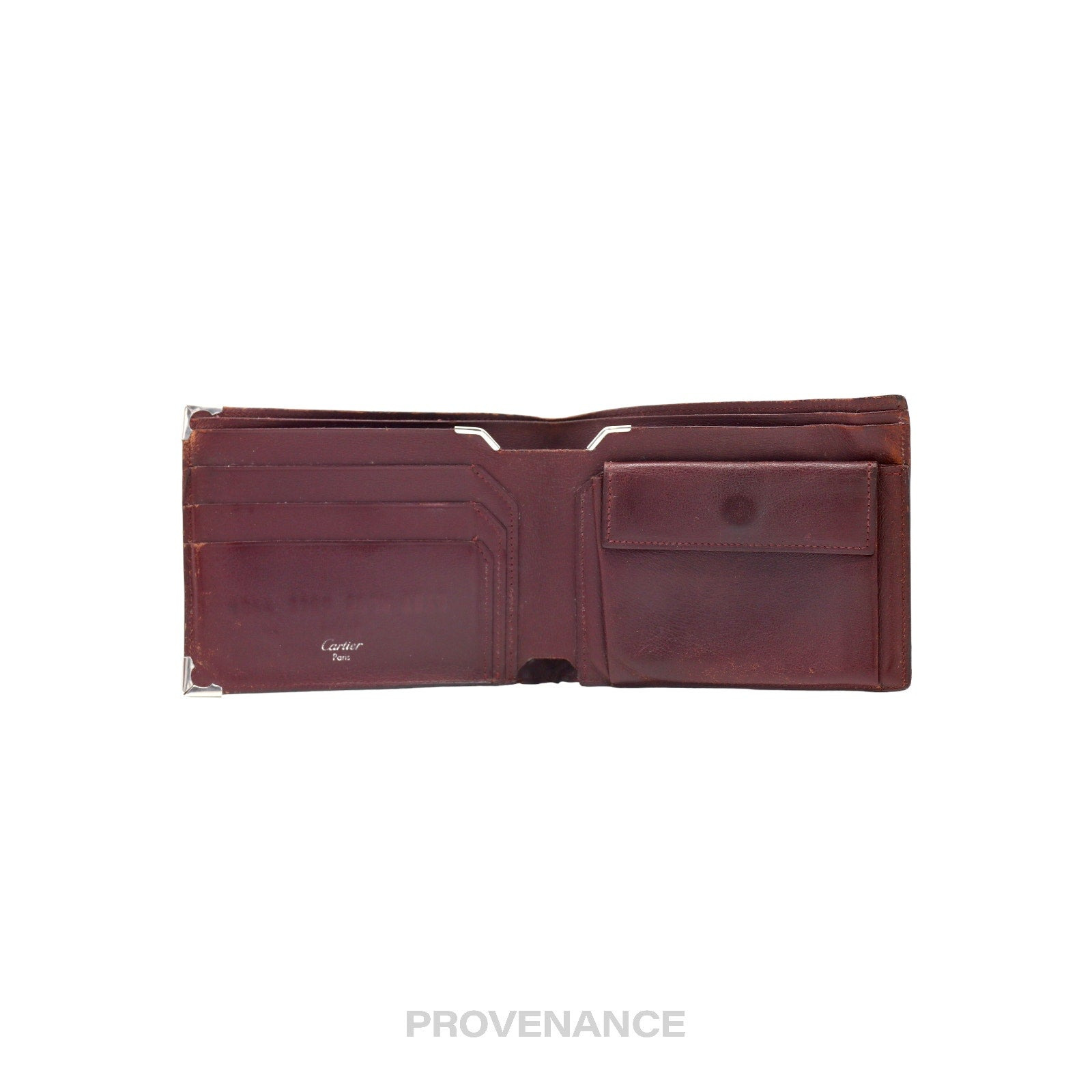 Cartier Bifold Wallet - Black Calfskin Leather - 5