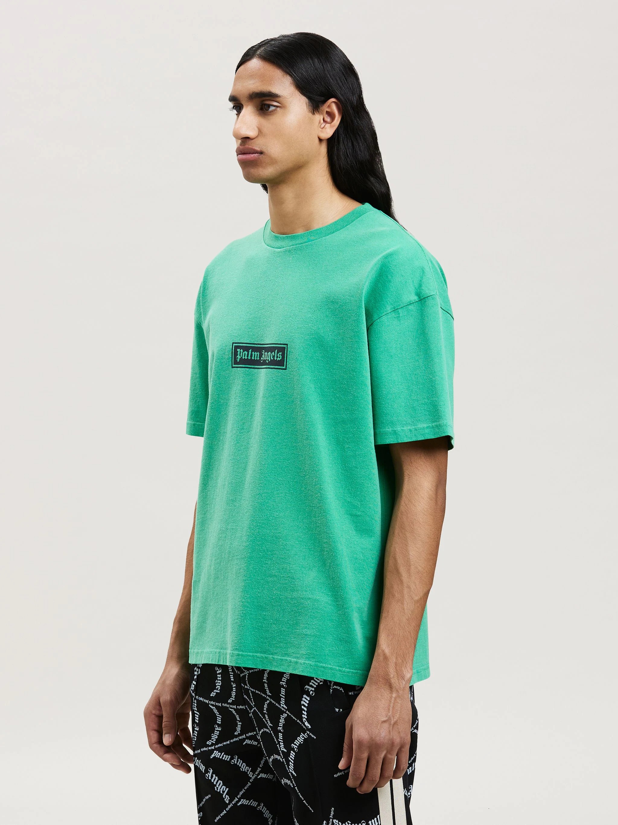 GARMENT DYE BOX LOGO TEE - 4