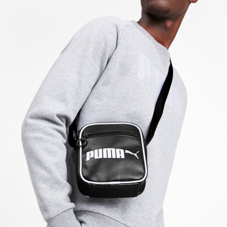 PUMA Campus Portable Retro Bag 'Black White' 076641-01 - 3