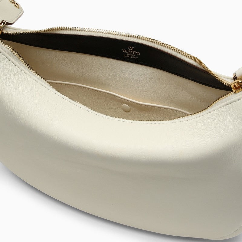 Valentino Garavani Small Go-Hobo Bag In Ivory Leather Women - 4