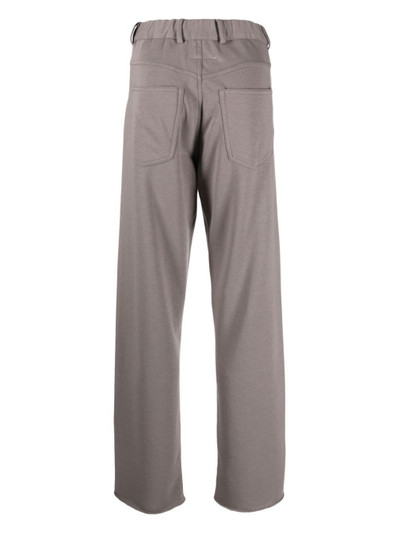 MM6 Maison Margiela straight-leg cotton-jersey trousers outlook