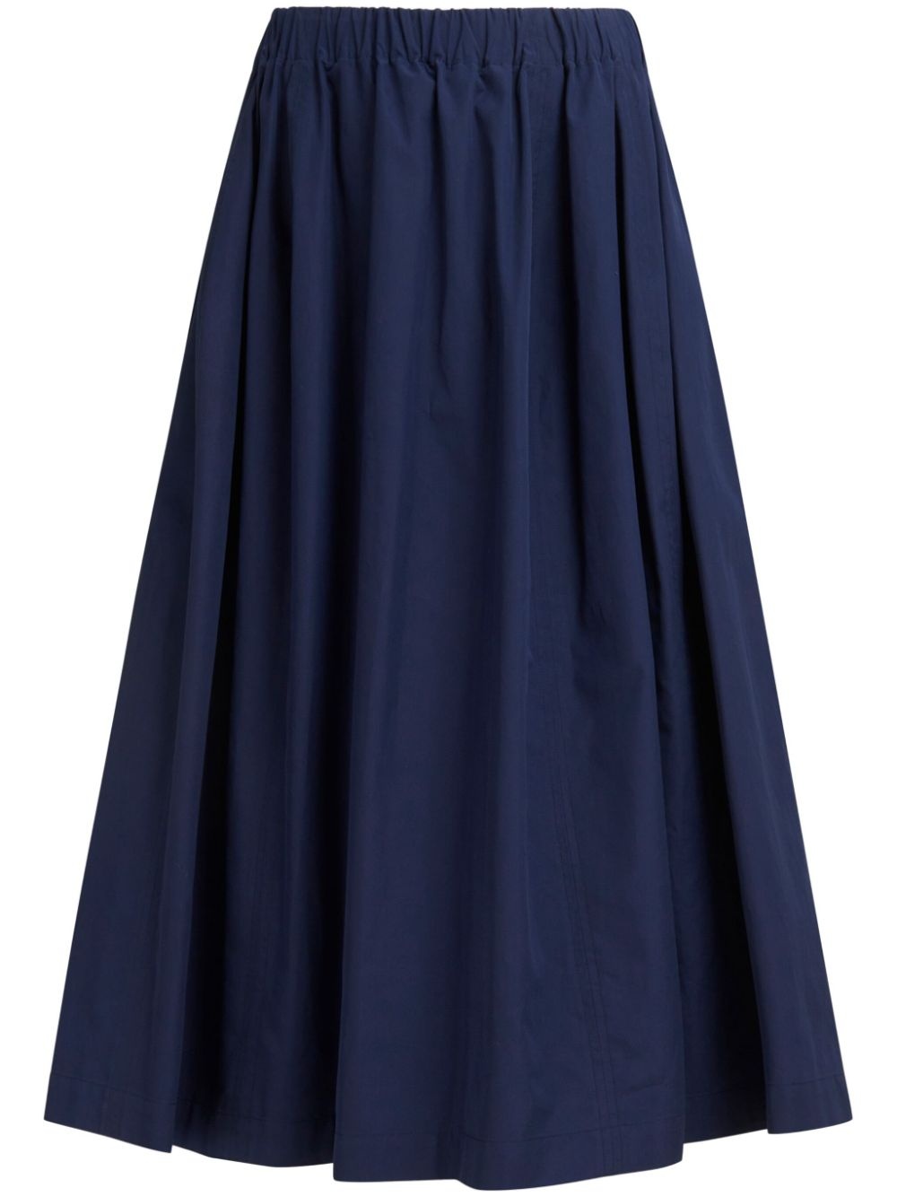 A-line cotton midi skirt - 1