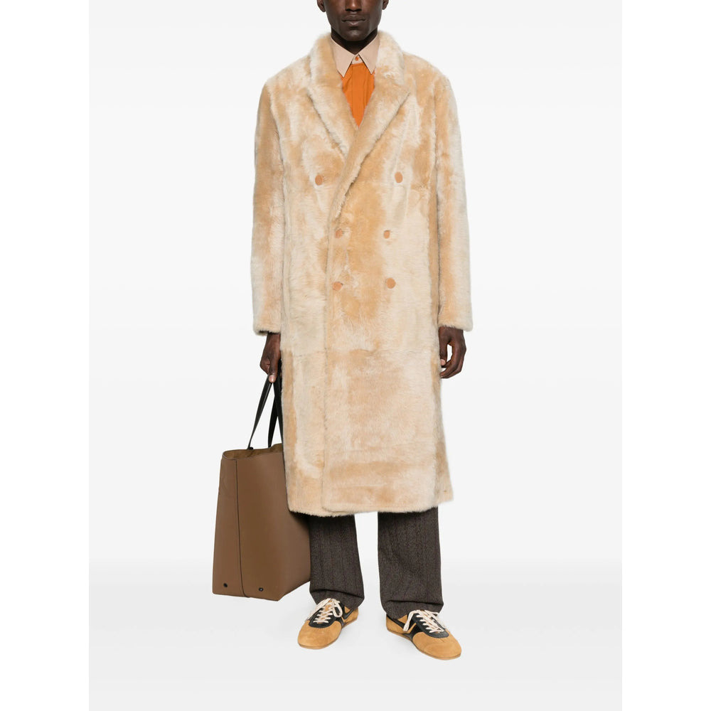 Fendi Neutrals Coats - Double Breasted Coats Men - 5