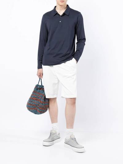 Sunspel button-up long-sleeved polo shirt outlook