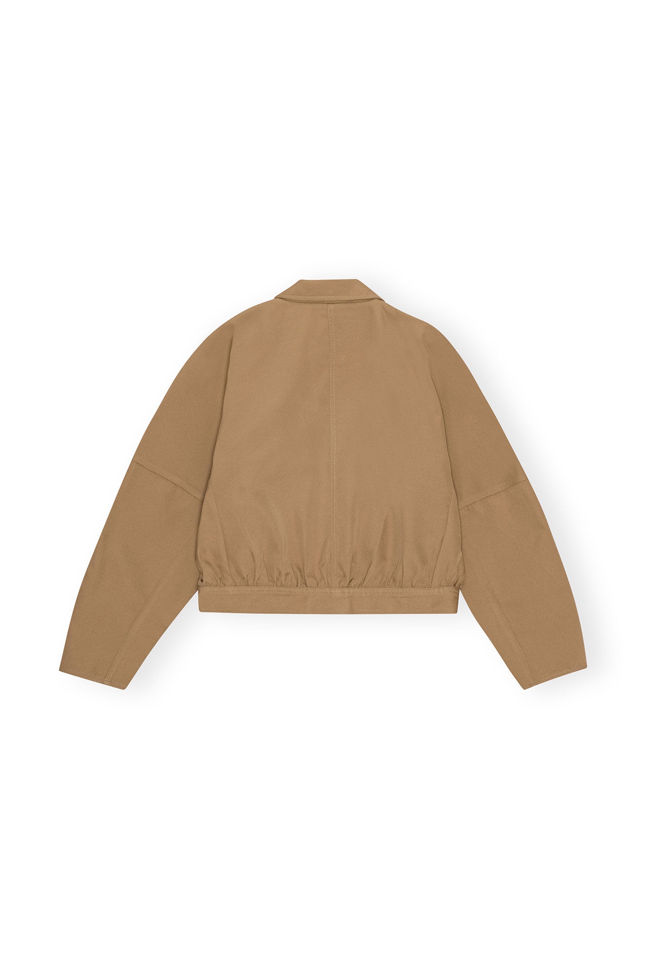 BROWN HEAVY TWILL SHORT JACKET - 6
