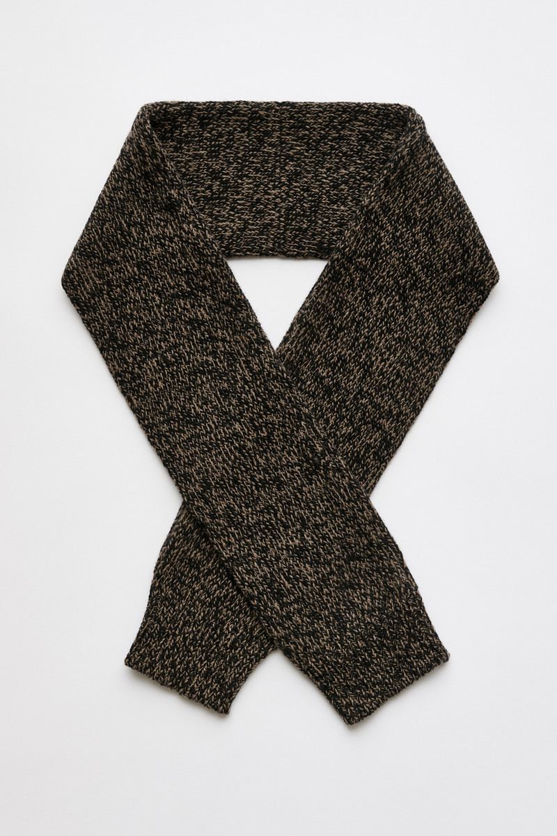 Sleeve Scarf Bear Twist Mouline Wool 1