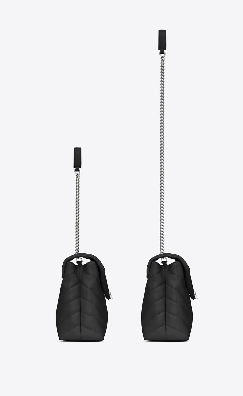 loulou small chain bag in matelassé "y" leather 4