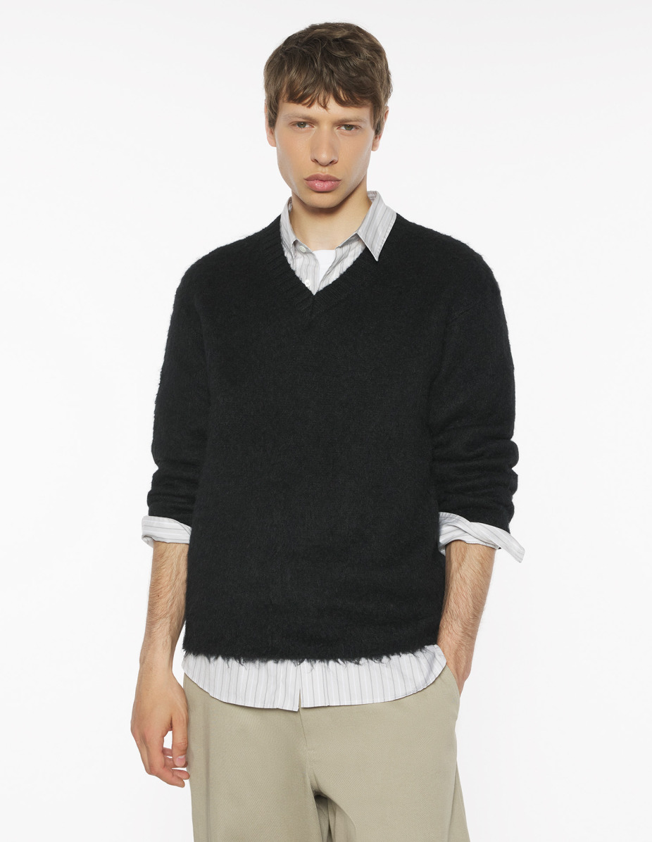 BRUSHED MOHAIR COMFORT JUMPER - 3