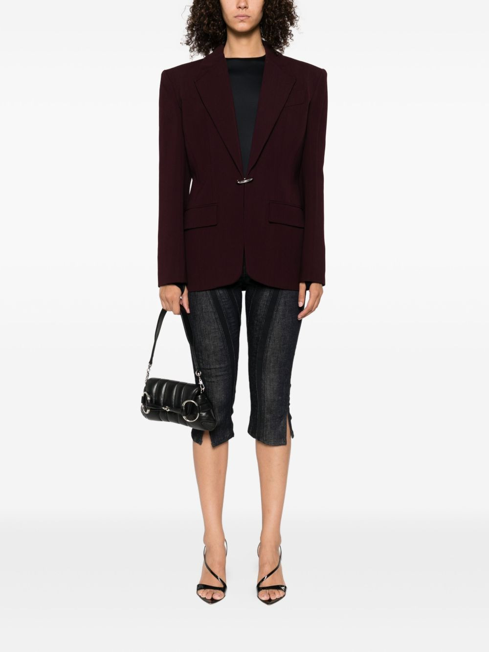 single-breasted wool jacket - 2