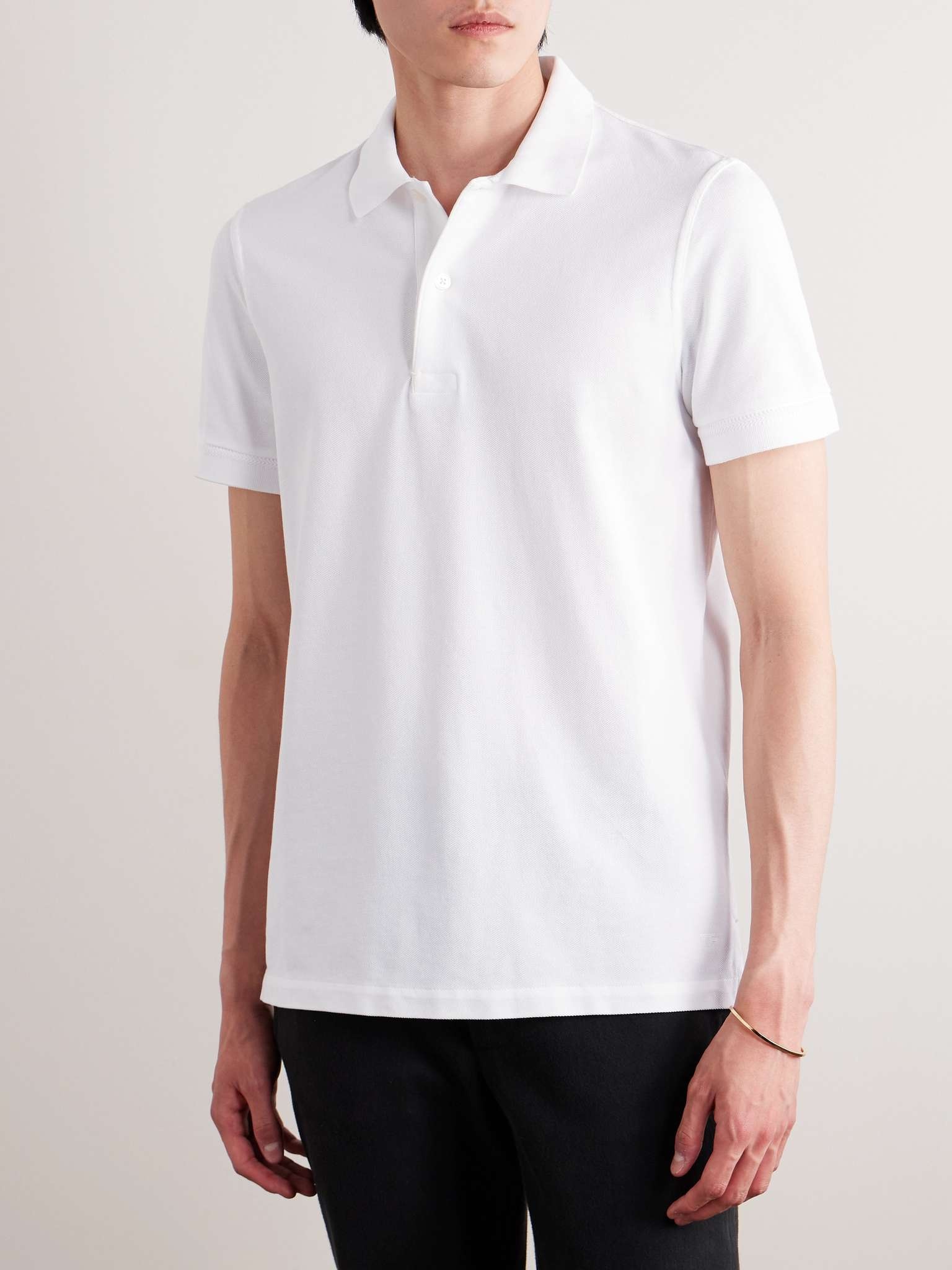 Garment-Dyed Cotton-Piqué Polo Shirt - 3