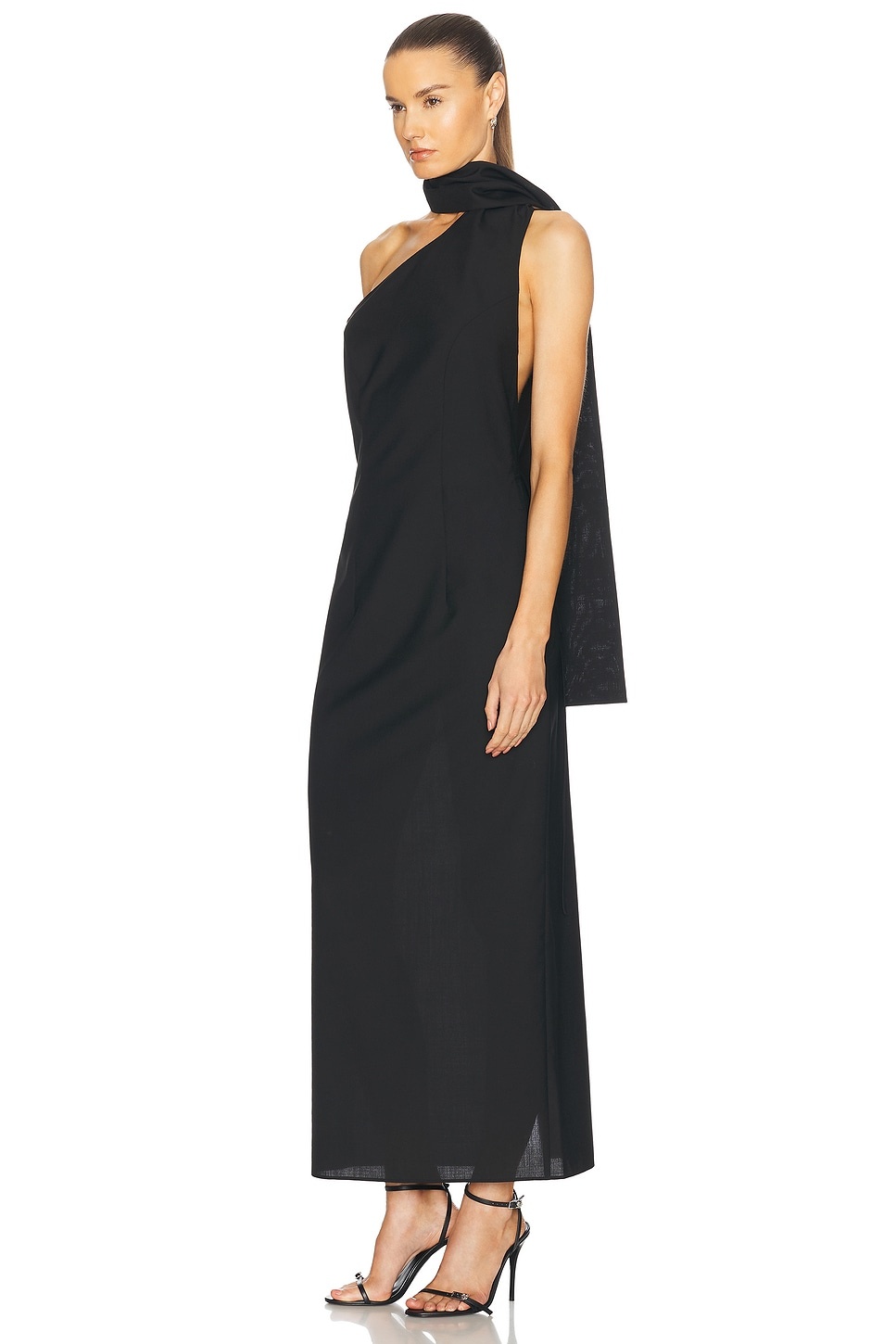 Open Back Scarf Dress - 3