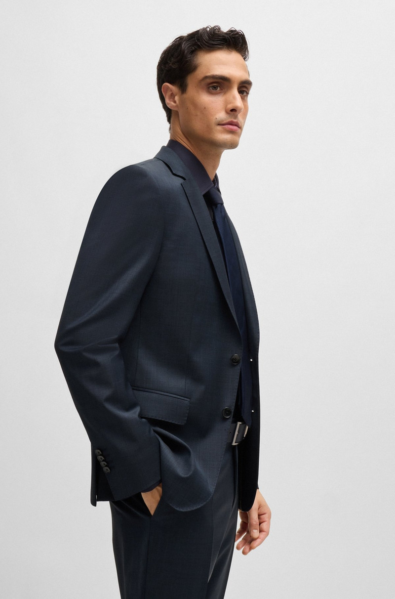 SLIM-FIT SUIT IN MICRO-PATTERNED WOOL 5