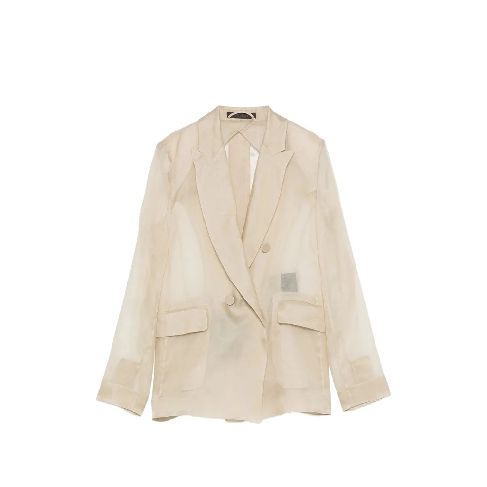 Max Mara Pianoforte Neutrals Jackets - Blazers Women - 1