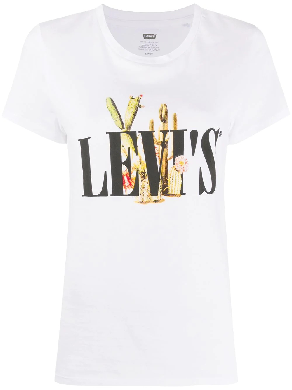 cactus logo print T-shirt - 1