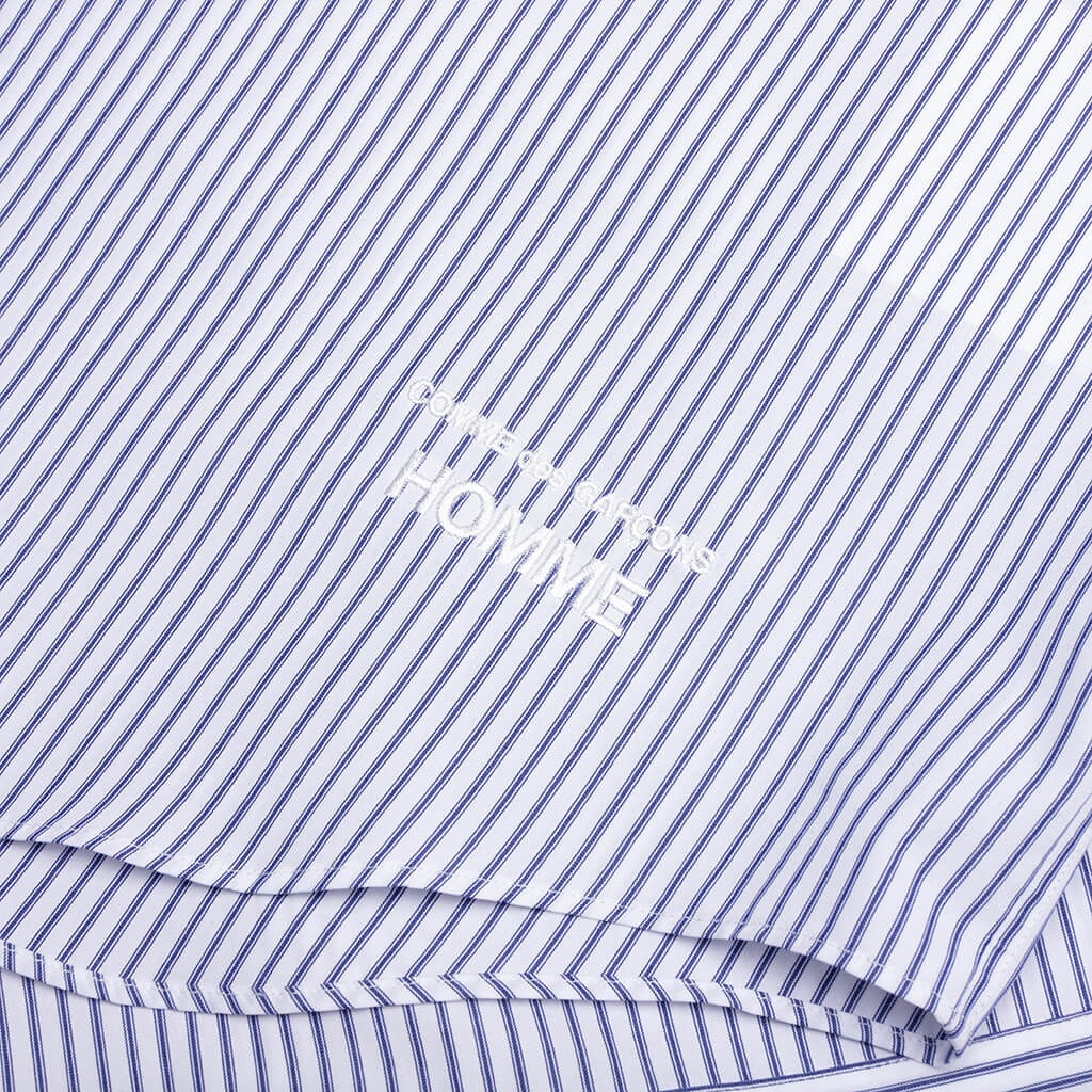 SHORT SLEEVE LOGO SHIRT - BLUE/WHITE - 5