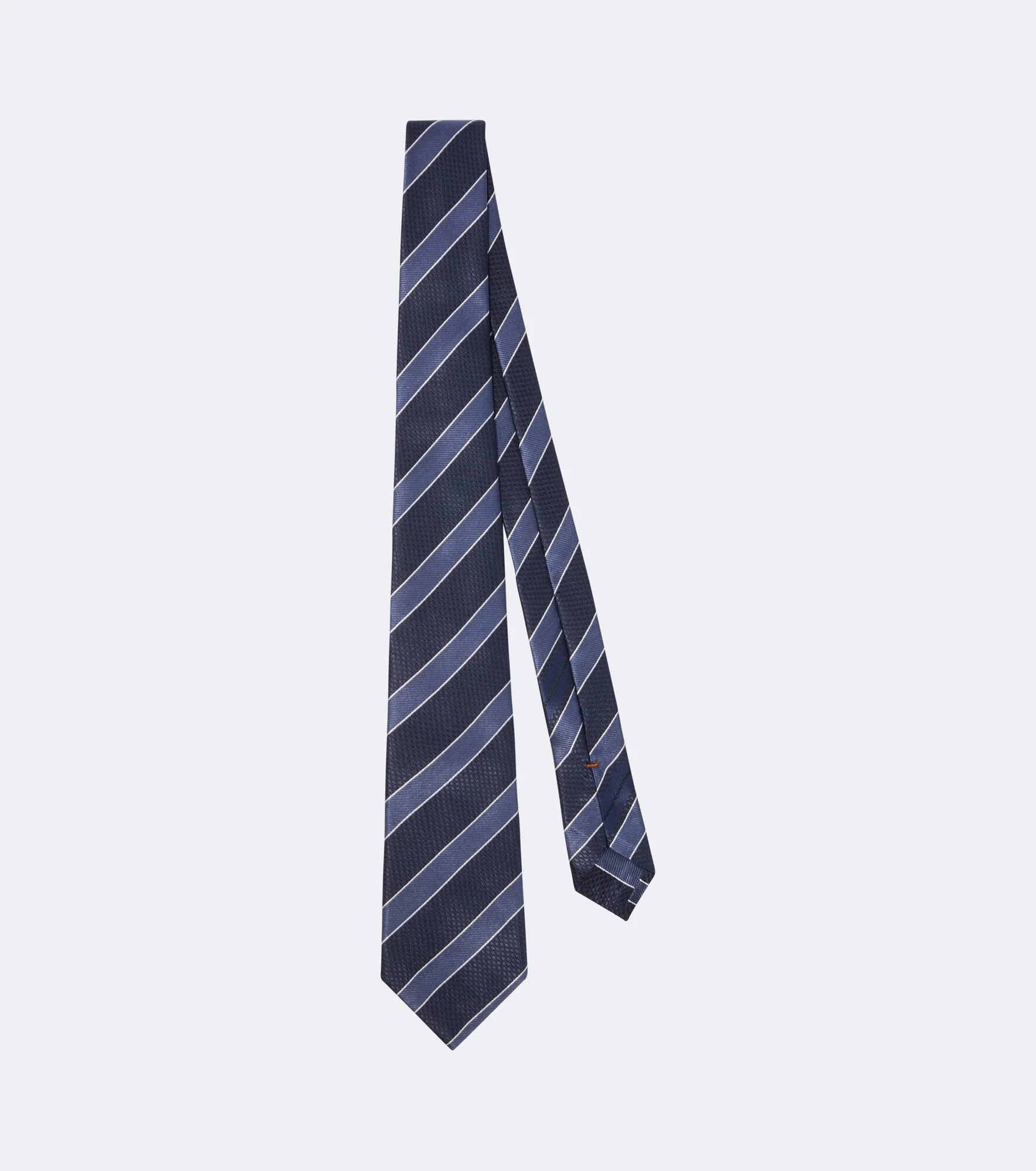Striped silk jacquard tie - 1