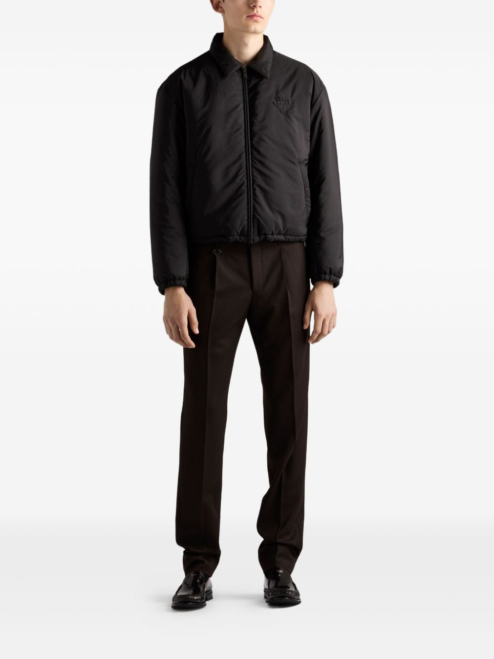 triangle-logo padded jacket - 2