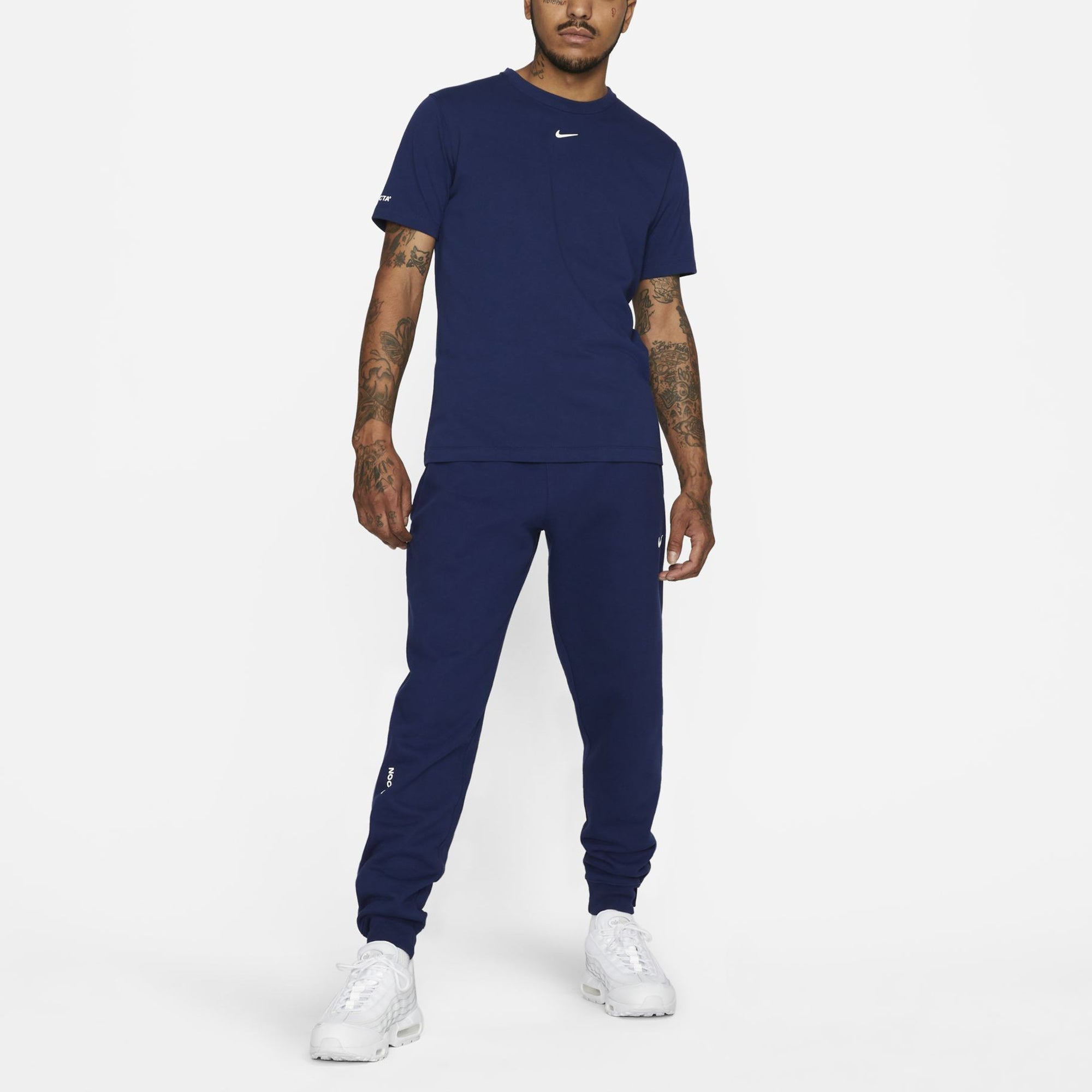 Nike x Drake NOCTA Cardinal Stock Logo Short Sleeve Men's Blue DJ5951-492 - 3
