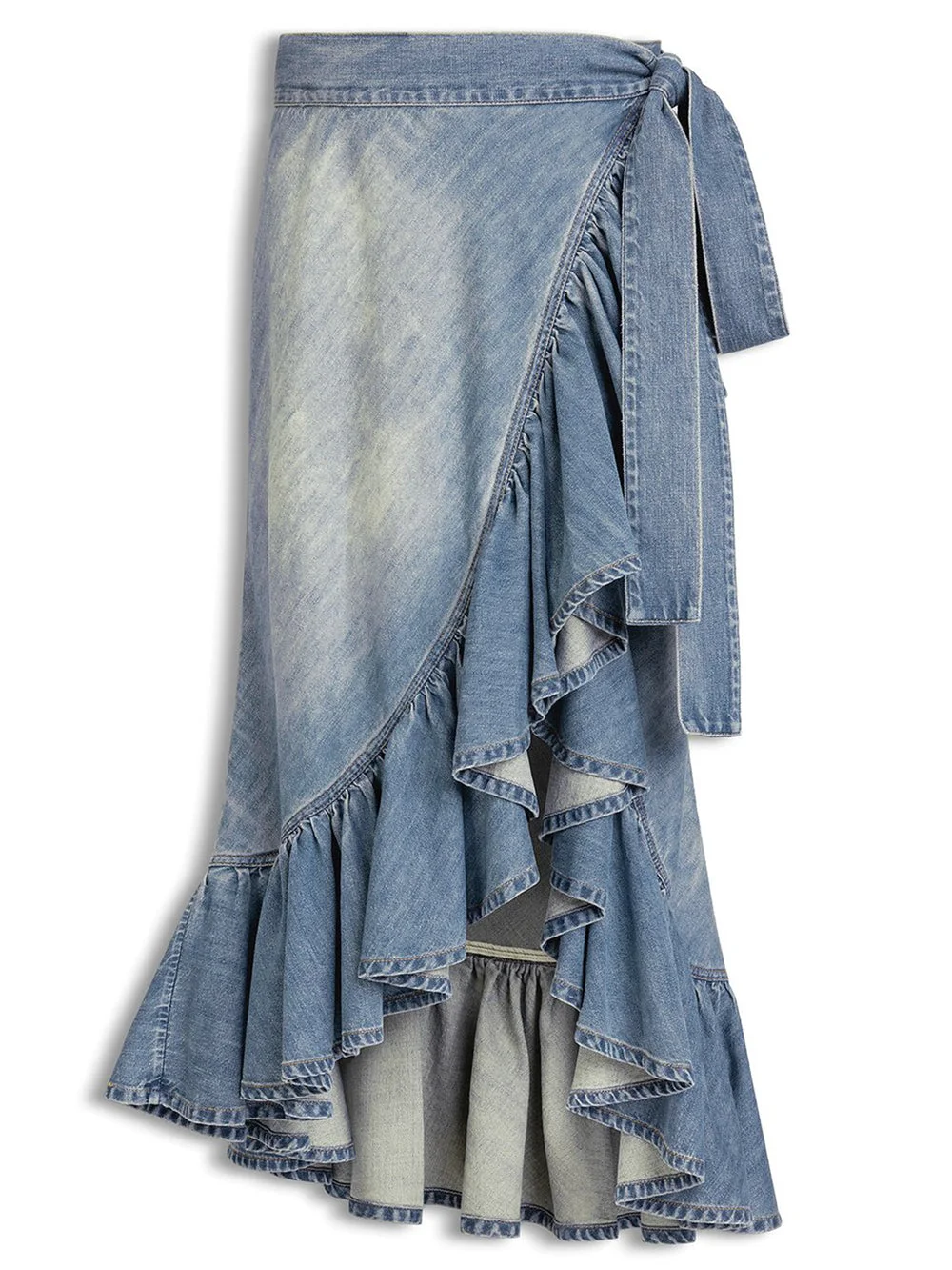 Alaia Women Ruffle Skirt - 1
