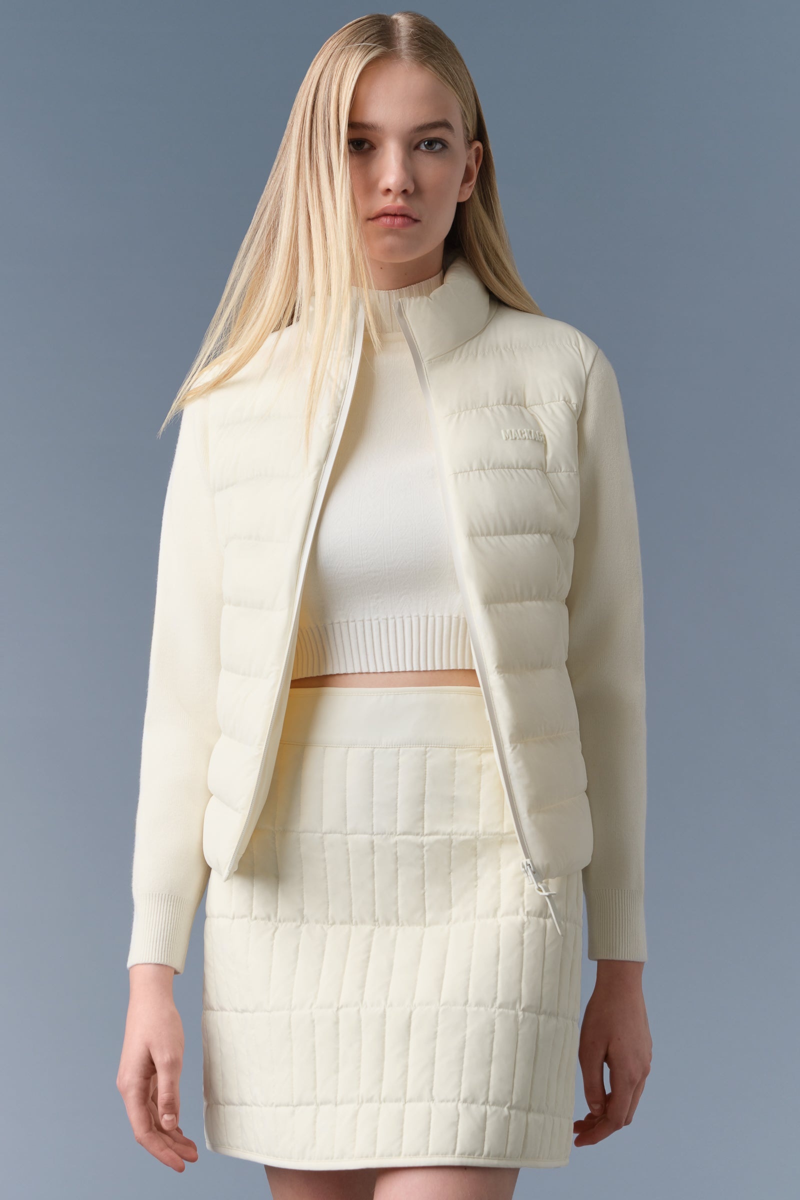OCEANE-CITY Light down mixed-media jacket - 5
