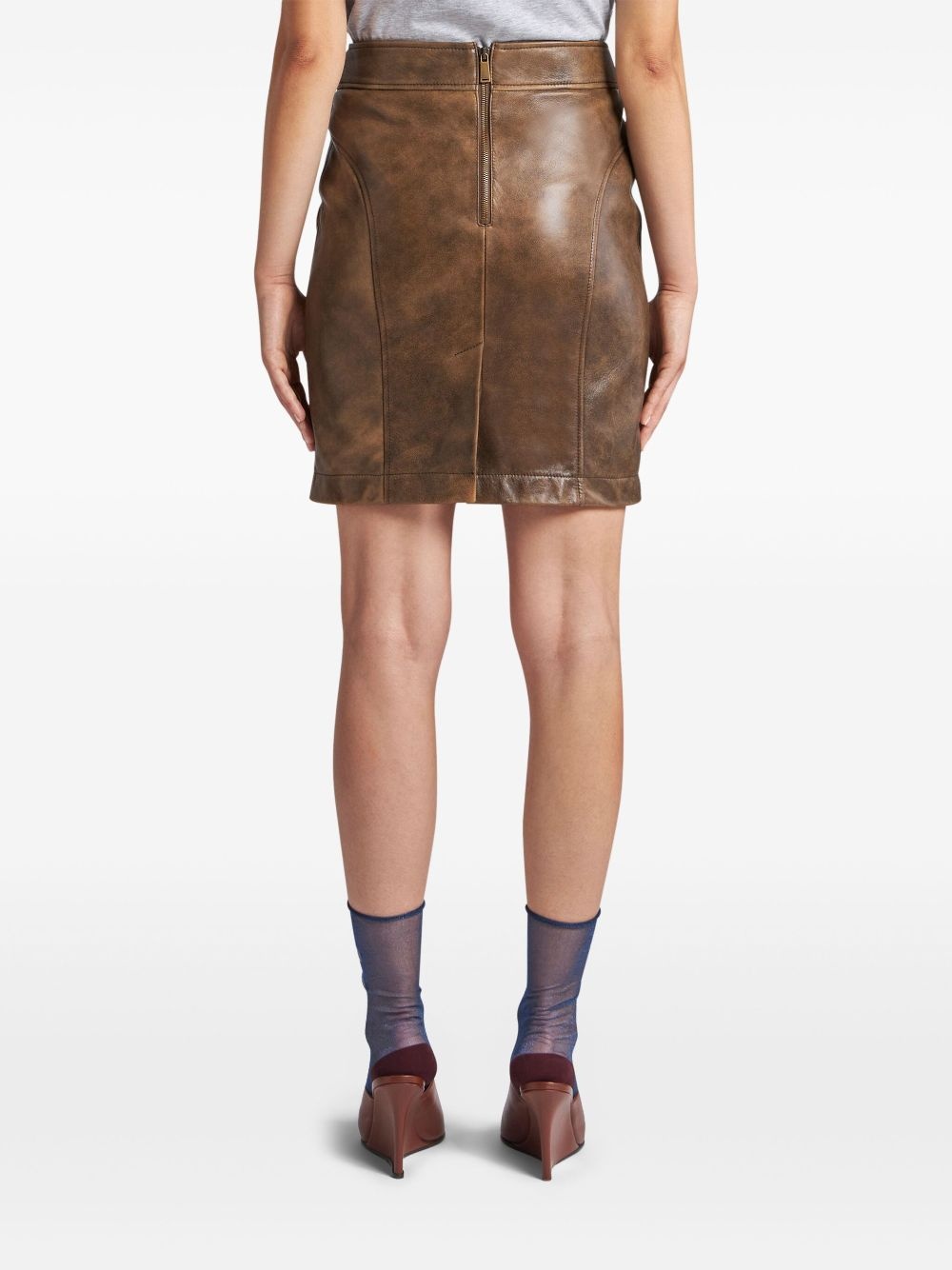 leather skirt - 4