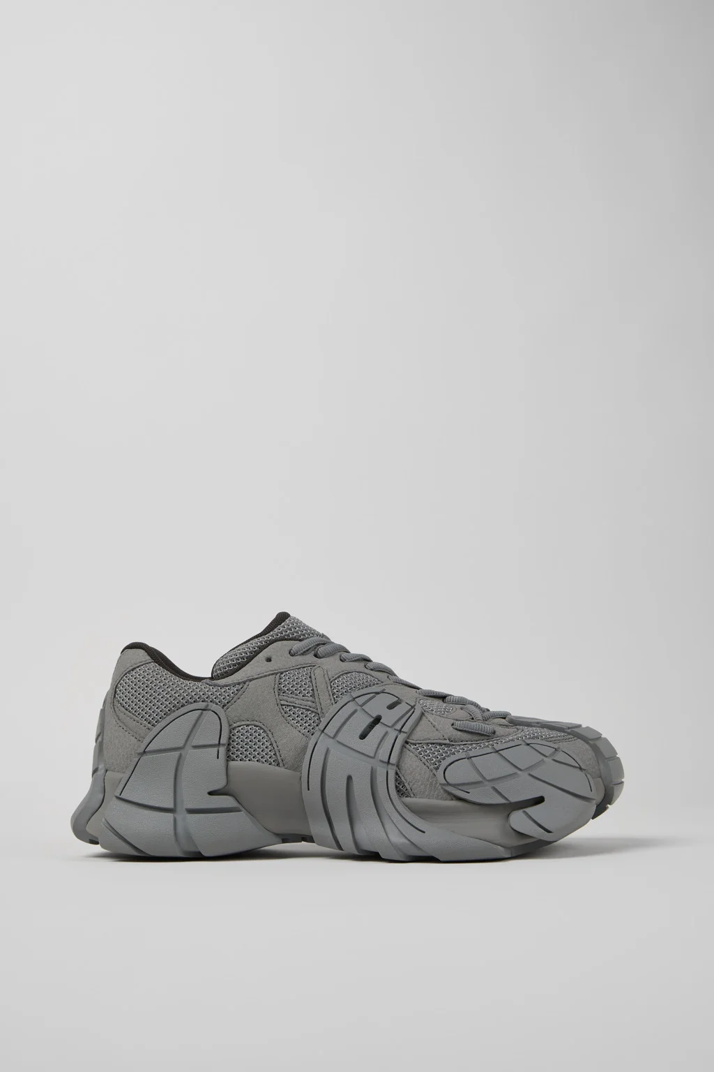 Gray Textile Sneakers - 1
