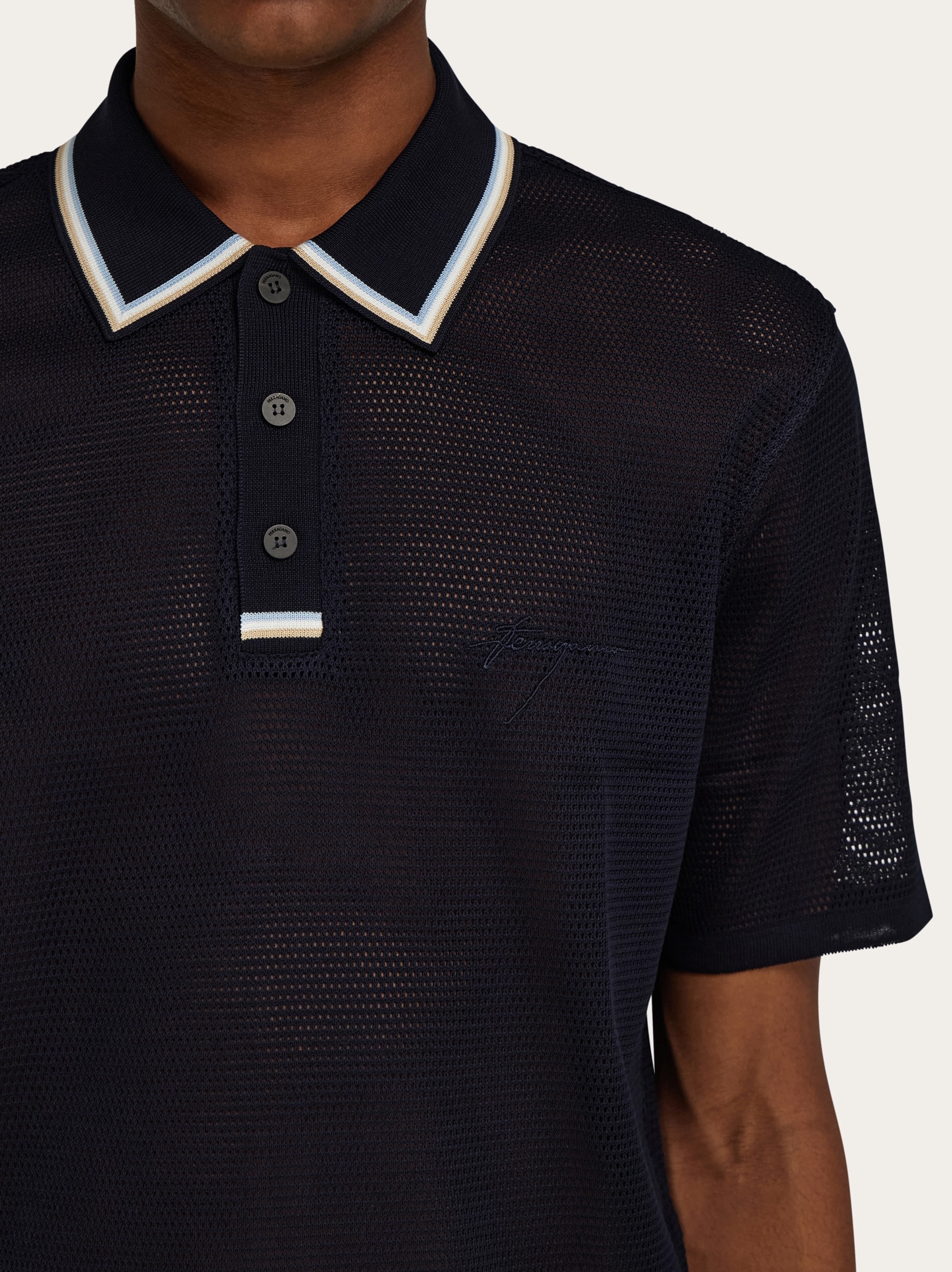 Short sleeved polo shirt - 4