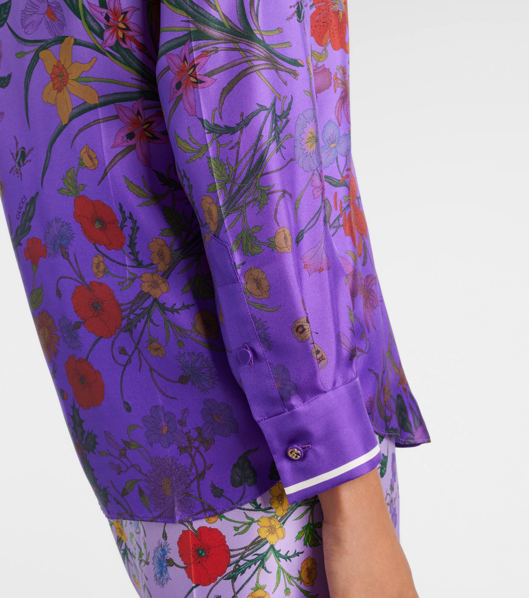 Floral silk shirt - 5