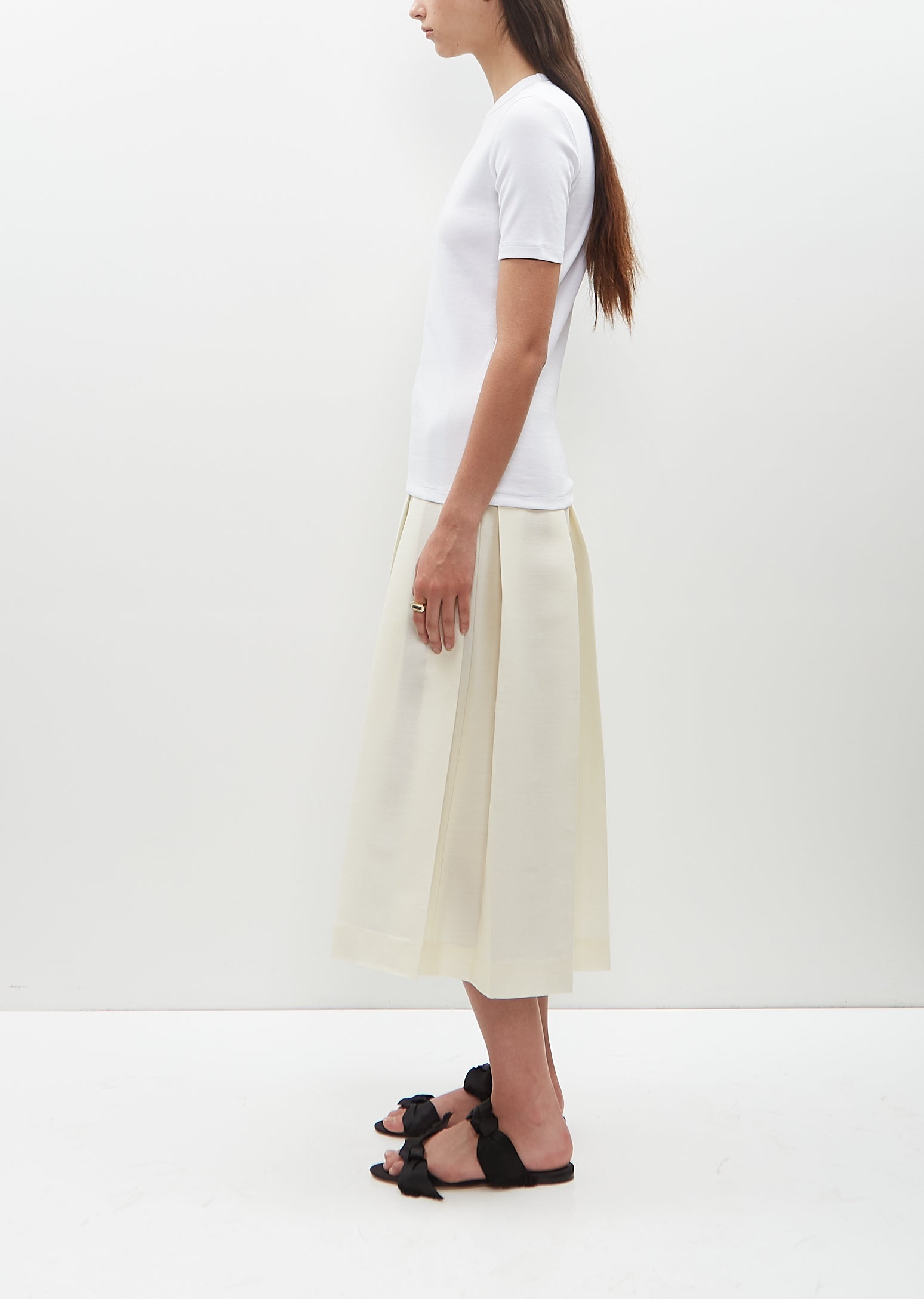 Classic Rib Tee — White - 2