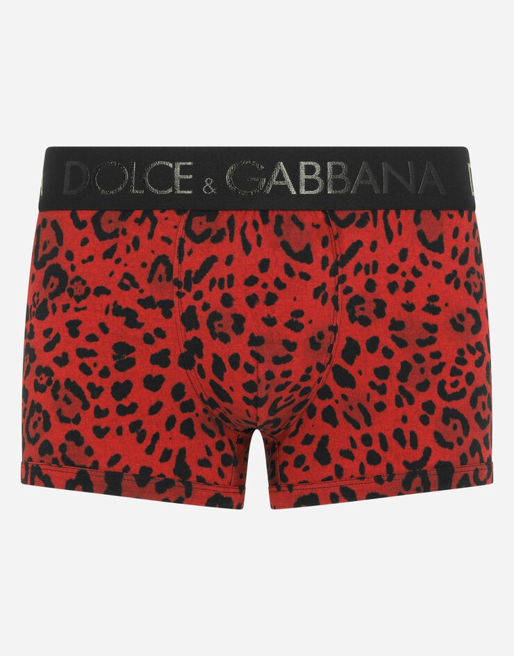 Leopard-print two-way stretch jersey boxers - 1